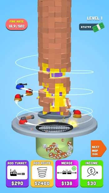 tower crush mod apk umited money and gems