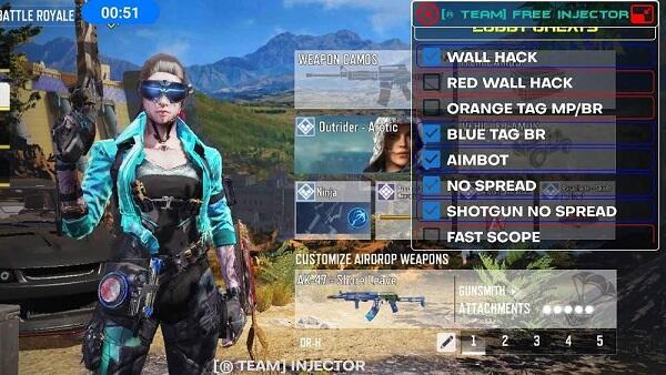 Hack Call of Duty Mobile MOD APK 1.8.42 (Menu, Aimbot/ESP/Wallhack/Color)