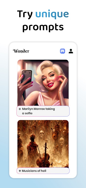 wonder ai art generator mod apk