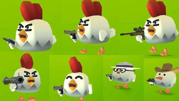 menu chicken gun