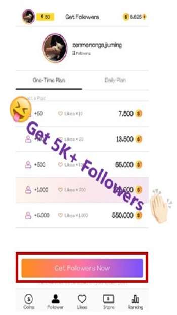 Top follow unlimited coins hack, top follow mod apk