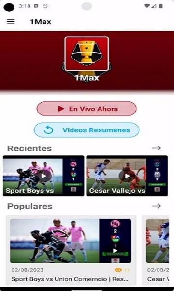 Liga 1 Max Perú Partidos