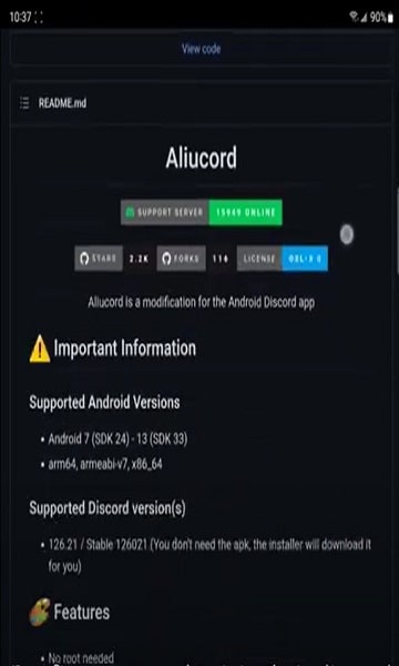 Aliucord APK