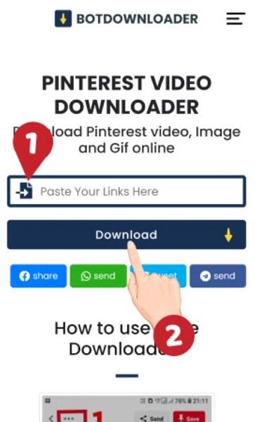 Download app Pinterest Video Downloader APK for Android