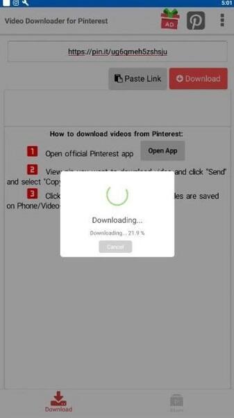 Pinterest Video Downloader APK Mod