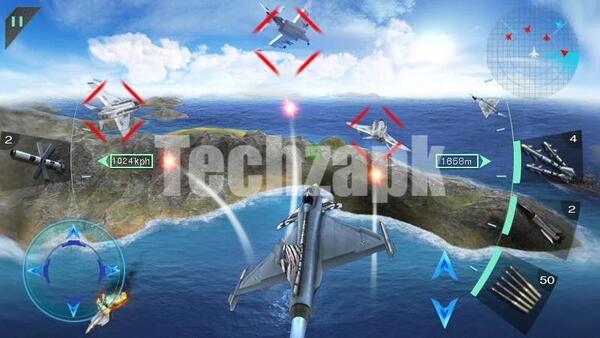 Sky Fighters 3D Mod APK High Rank