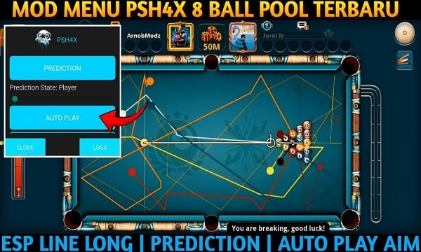 Psh4x 8 Ball Pool APK 100% Antiban