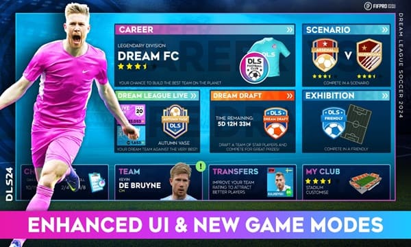 Dream League Soccer 2024 Mod APK unlimited money and gems