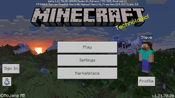 Minecraft 1.21.70.20