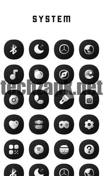 Black Icon Pack APK For Android