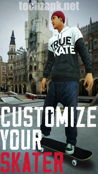 True Skate Mod APK Unlock All Maps