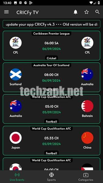 Cricfy TV Mod