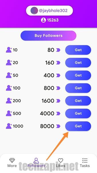 Top follow Android APK