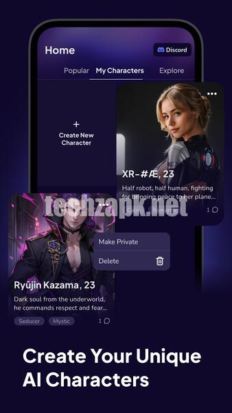 Fling AI Friend & Roleplay Mod APK