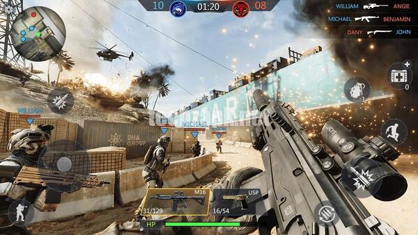 FPS Strike Ops Modern Arena Mod APK Unlimited Money and Gems