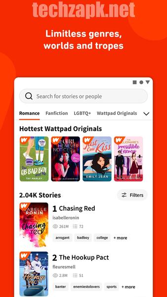 Wattpad Mod APK unlimited offline stories