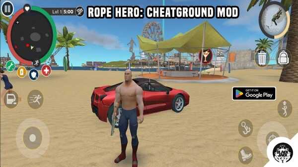Rope Hero Cheatground MOD