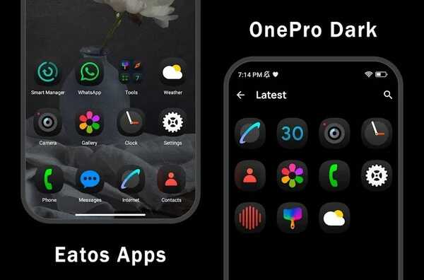 OnePro Dark Icon Pack 
