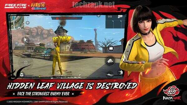 Free Fire MAX x NARUTO Mod APK For Android