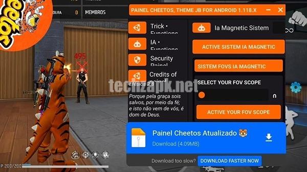 Painel Cheetos APK Free Fire