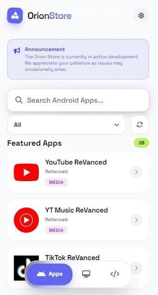 Orion Store APK No Ads